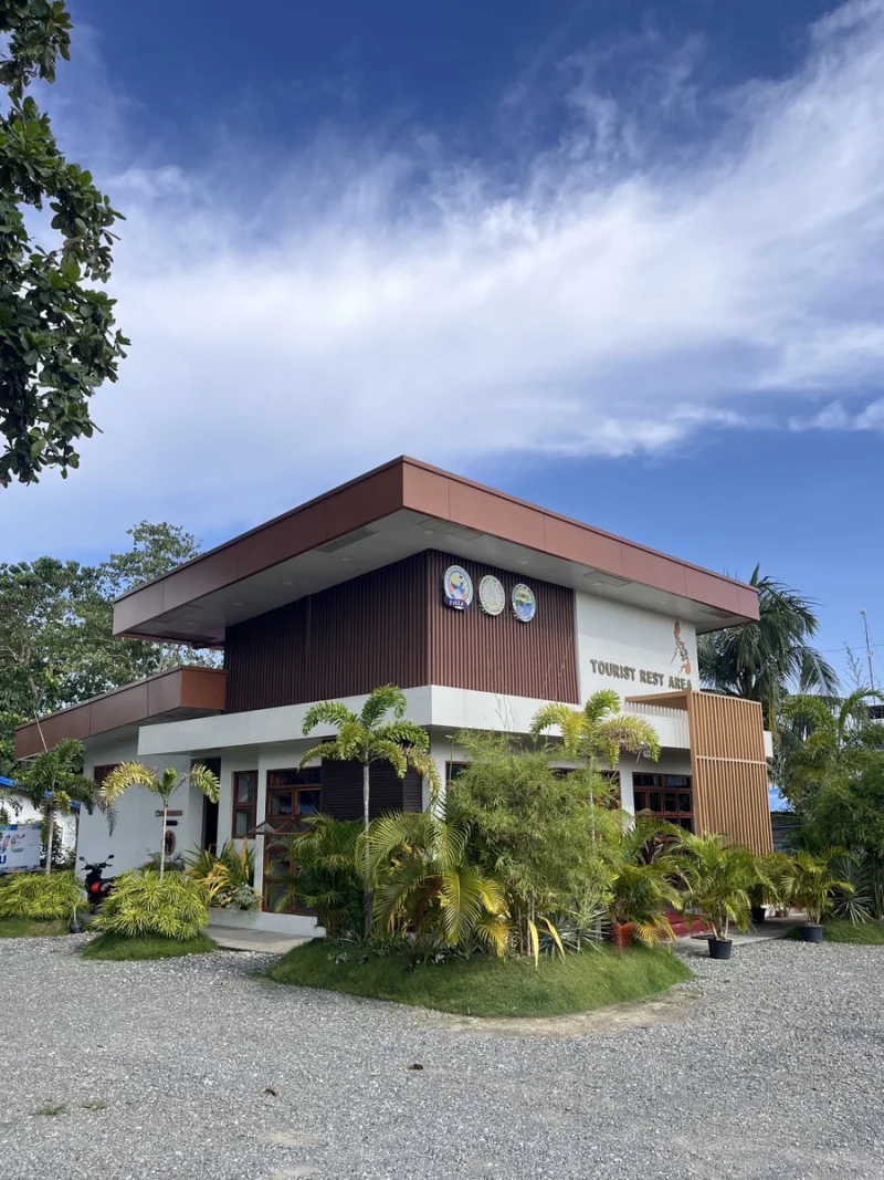 Moalboal Tourist Rest Area entrance and welcome signage